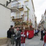 We encountered the Semana Santa procession coming round a corner