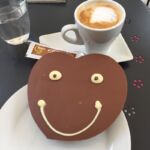 Coffee and a happy pastry