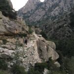 The long walk on a very well made path back down the gorge to Corte.