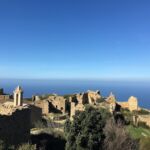 Looking down on Occi from our lunch spot