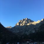 Our start point, the Fromagerie Fermiere at 1390 metres, looking to Lombarducciu.