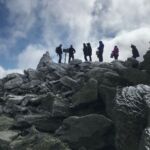 The queue to the summit cairn